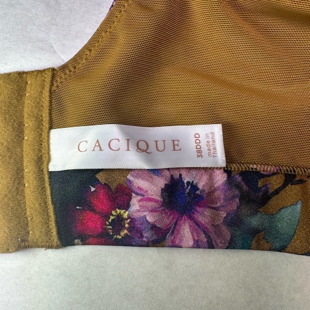 Floral Print Women's Bra - Picture 8 of 12